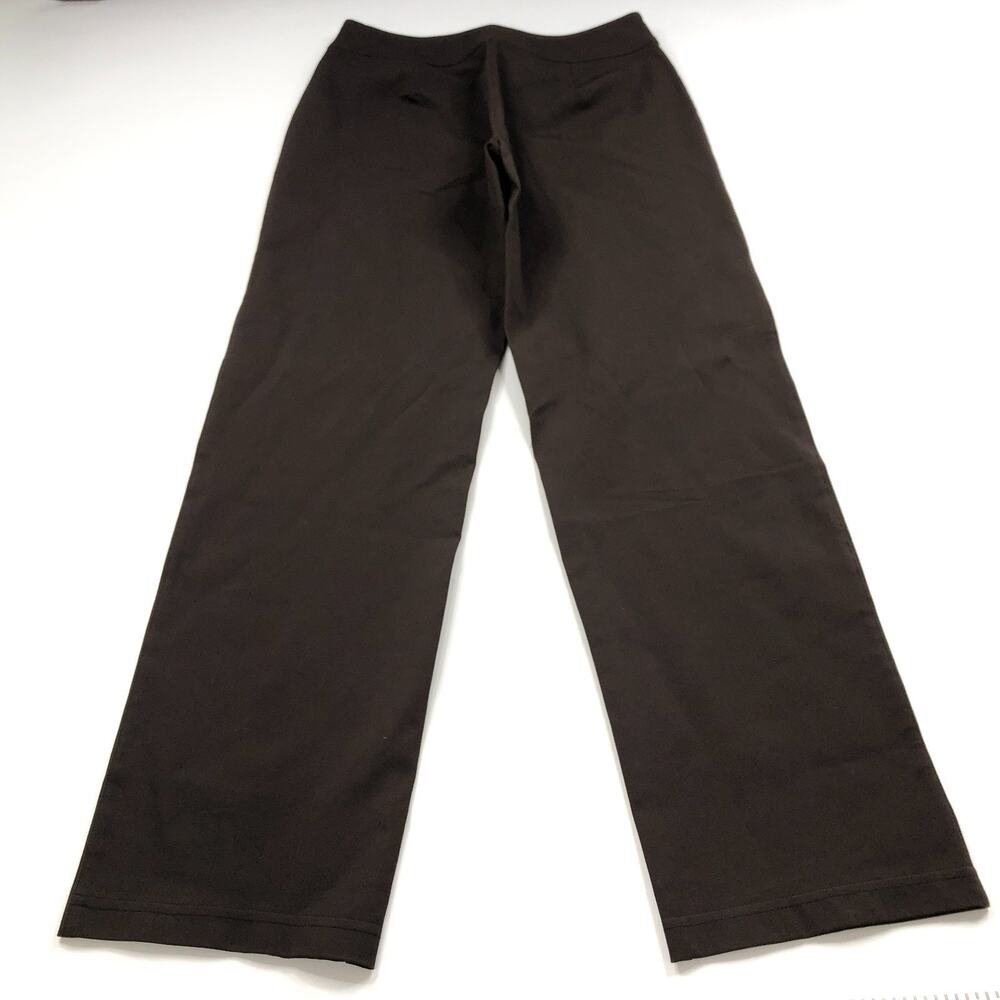 Chico's Apprentice NEW 0 (Fit 28.5W 30L) Mid Rise Straight Trouser Pants Brown - Picture 2 of 11